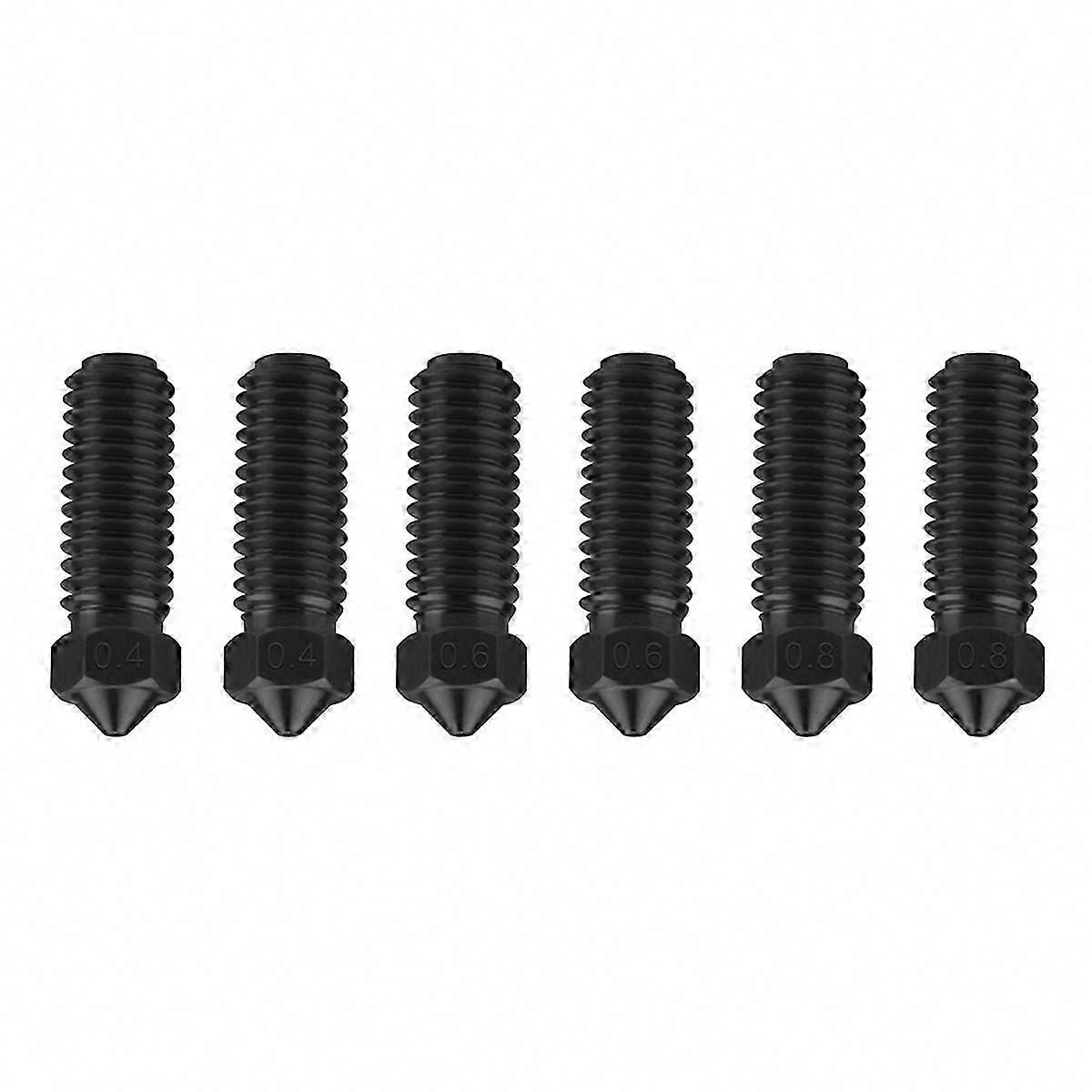 6PCS Nozzle Set for Anycubic Kobra 3 Hotend Extruder Replacement