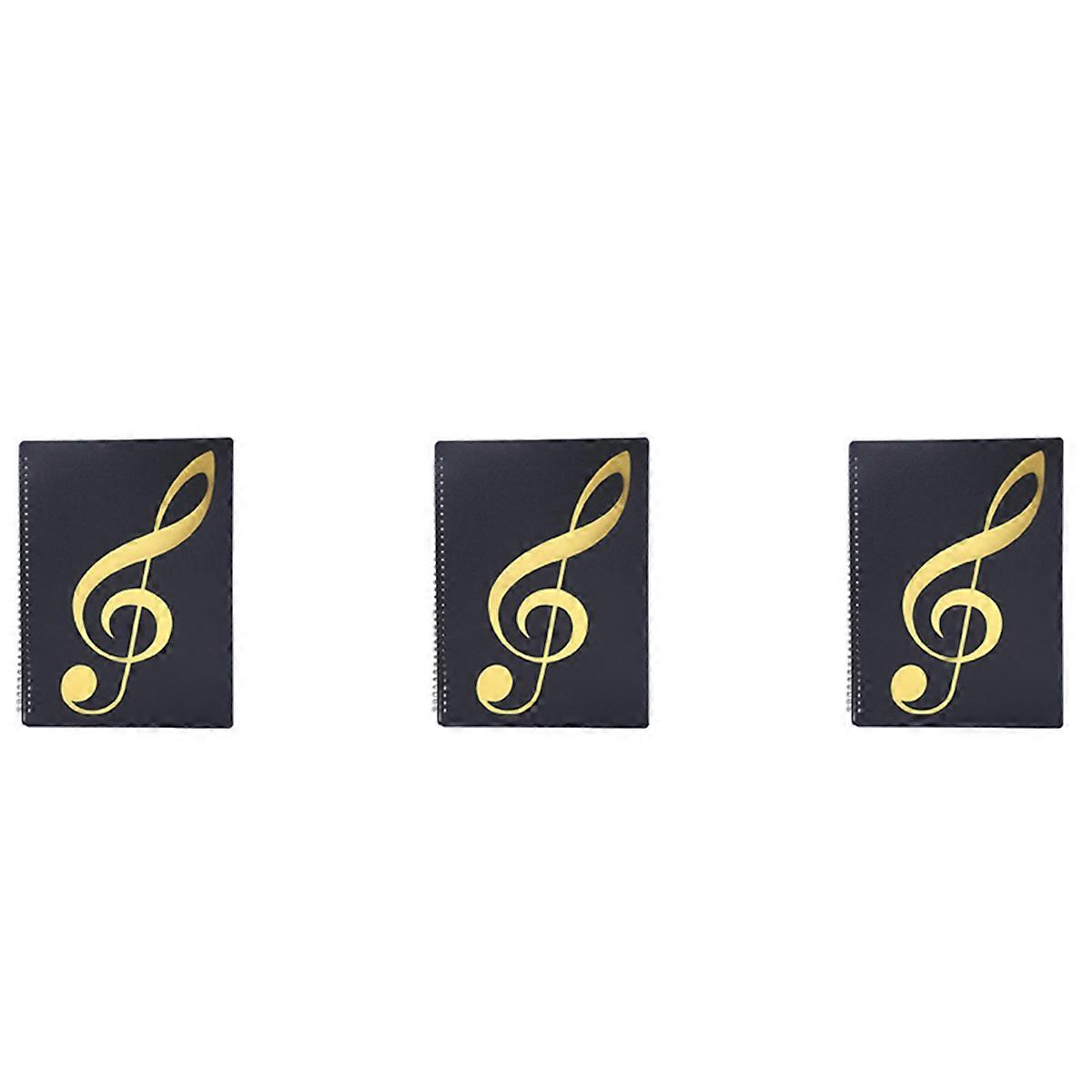 Pochette pour partitions, 60 pages, noire