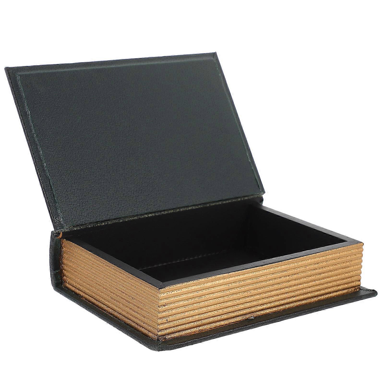 Book Model Decoration Fake for Storage 5Pcs Dark PU