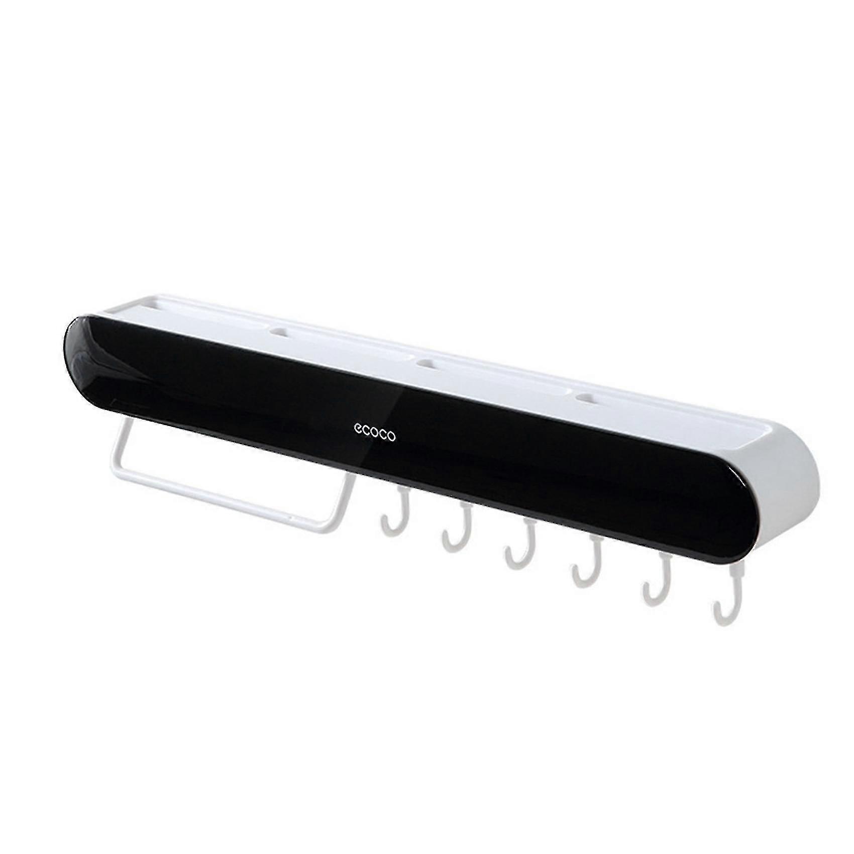 Ecoco Multifunctional Knife Holder Wall Mount Kitchenware Stand,black