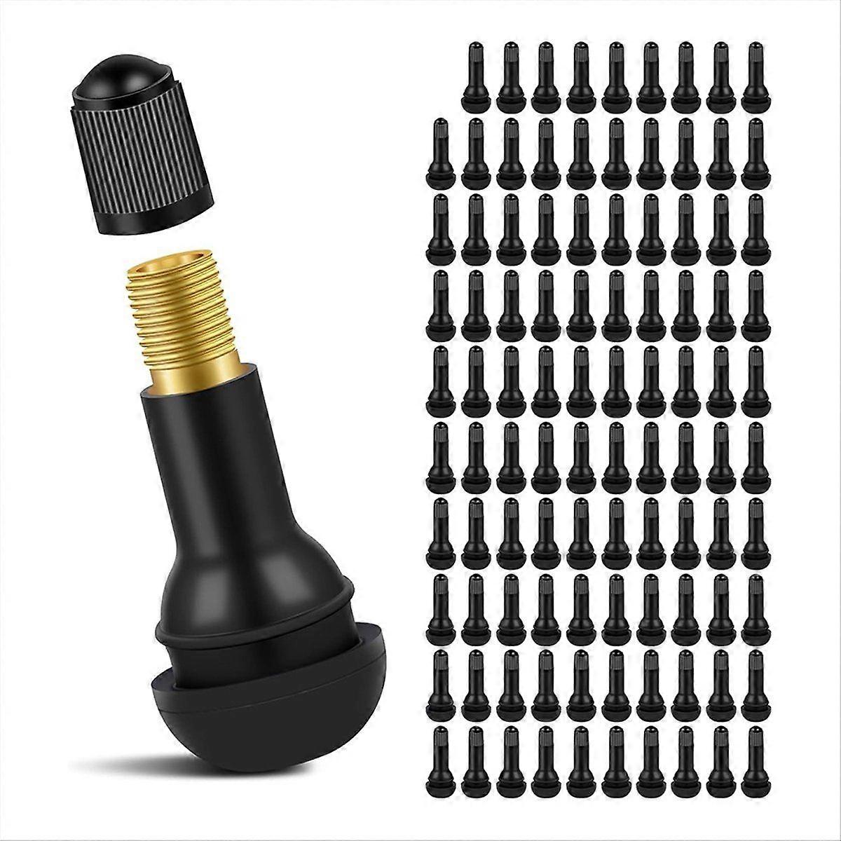 100pack TR413 Snap in Type Rubber Valve Tool Set