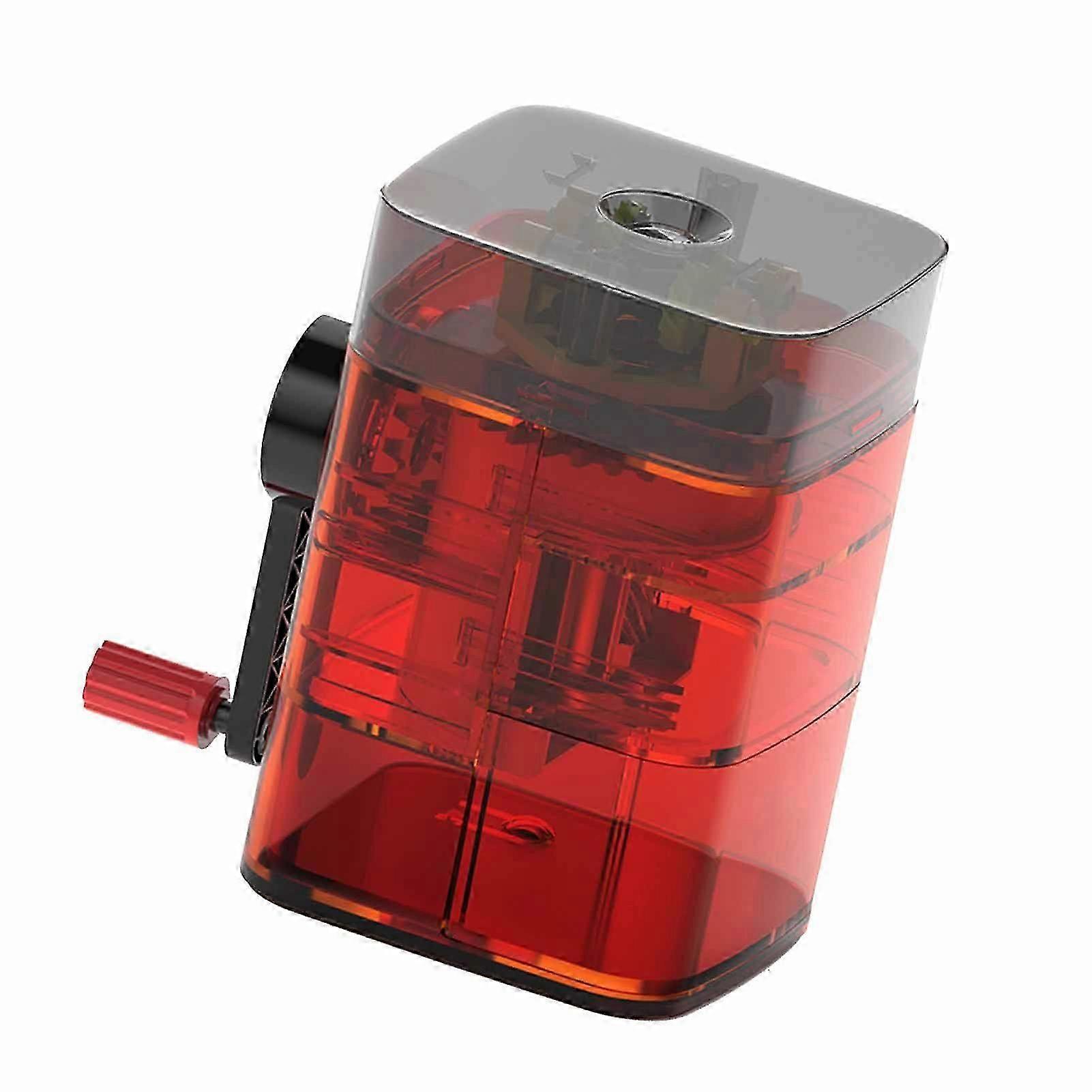Pencil Sharpener Manual Artist Drawing Sketching Pencil Sharpener Stationery Supplies for Office Classroom Red