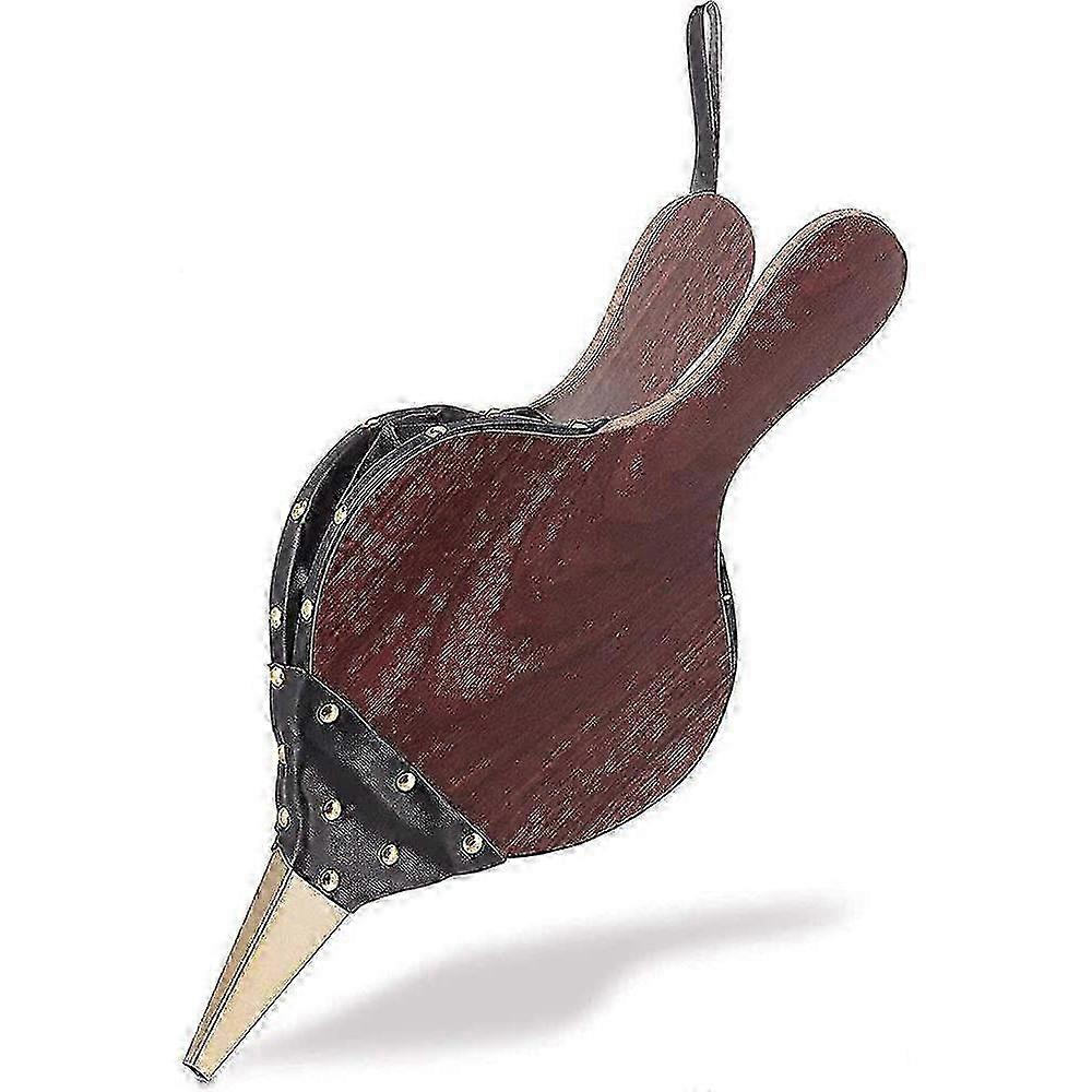 منفاخ خشبي كبير ، فوهة منفاخ مدفأة خشبية مع سلك معلق ، للموقد ، الشواية (صغيرة)