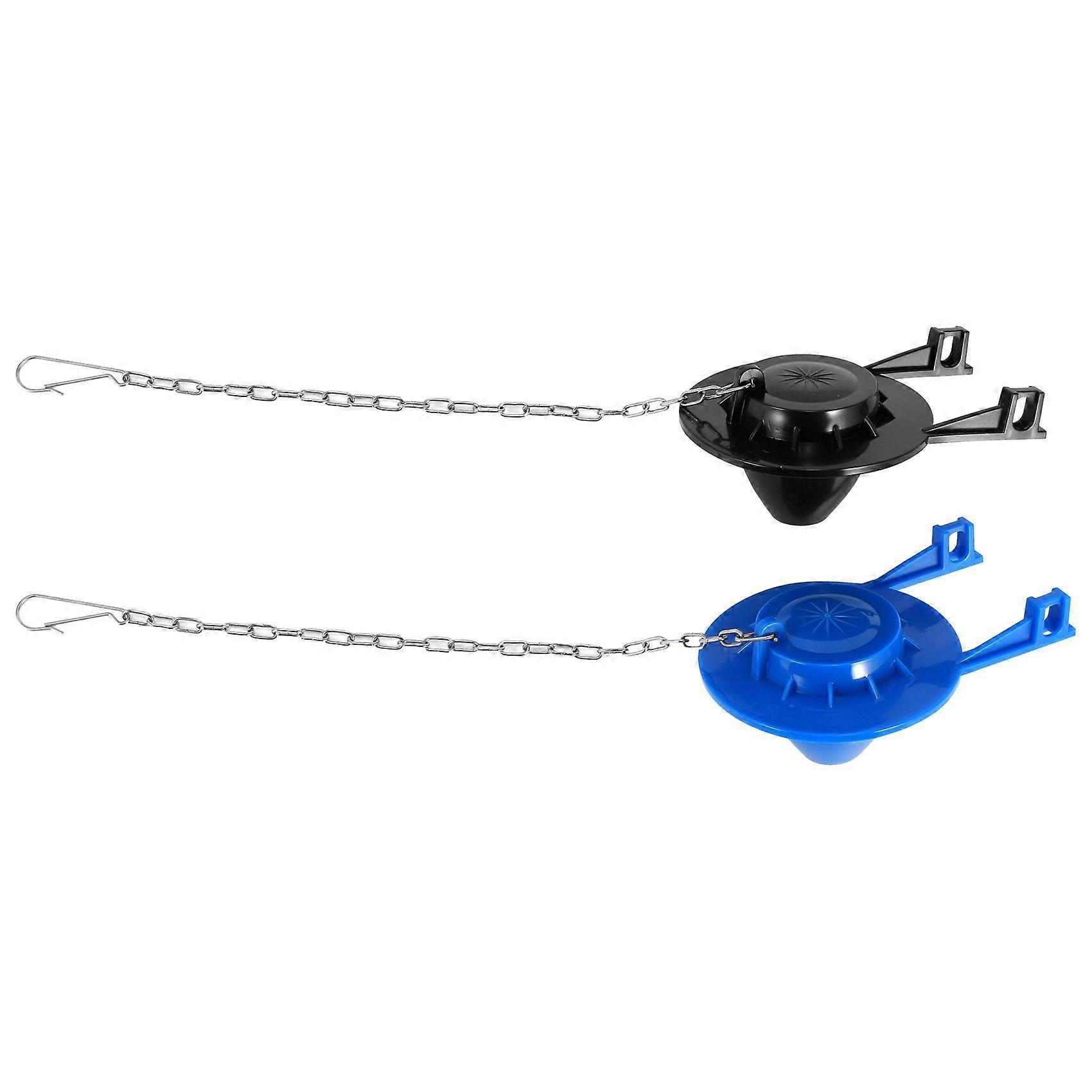2 Pcs 2 Inch Toilet Stopper Water Saving Flappers with 2 Pcs Chains