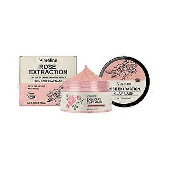 Rose Mud Mask*50G VIARELINE Deep Cleansing Mud Mask Series Gentle Cleansing, Hydrating and Moisturizing Skin Daily Mask