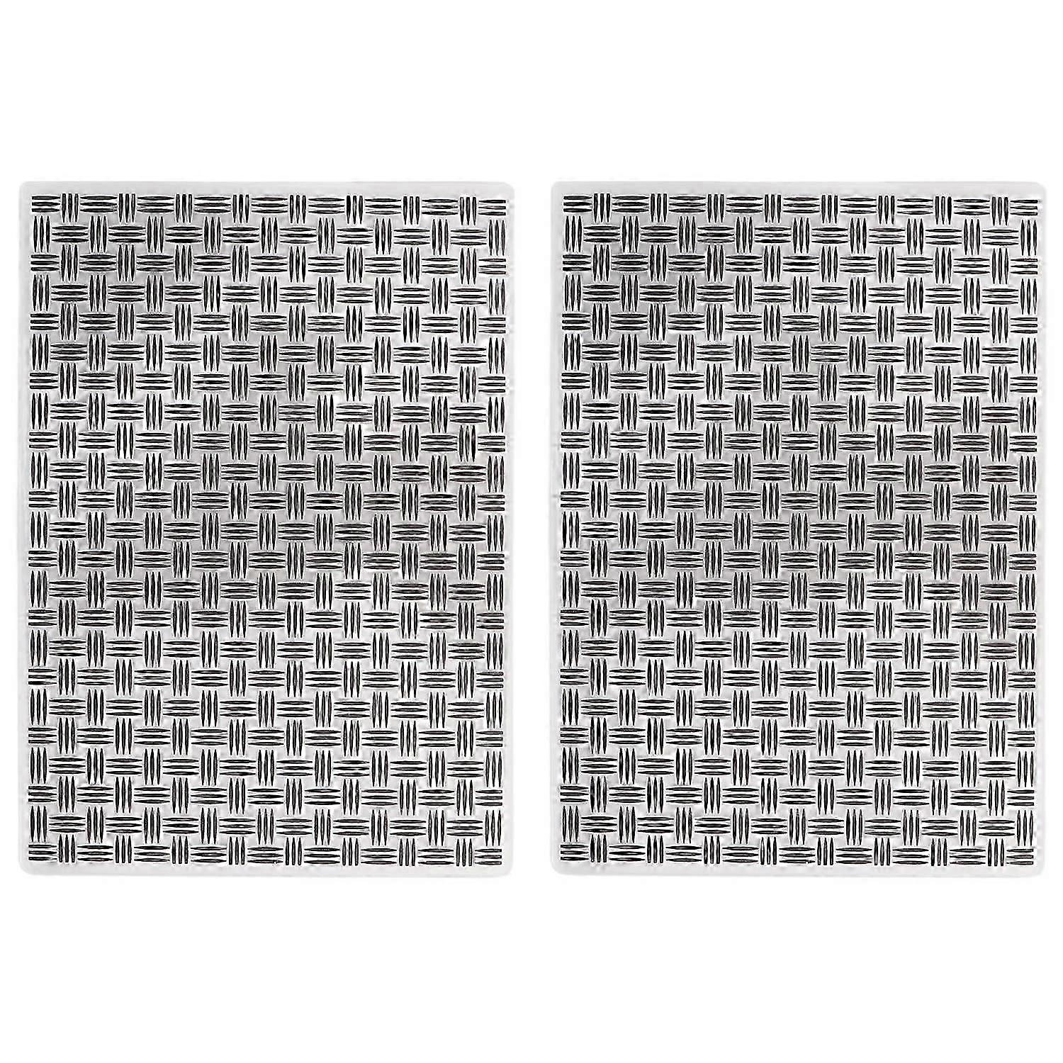 2Pcs Embossing Folders Premium Plastic Wide Application Easy Operation Embossing Template Folders fo