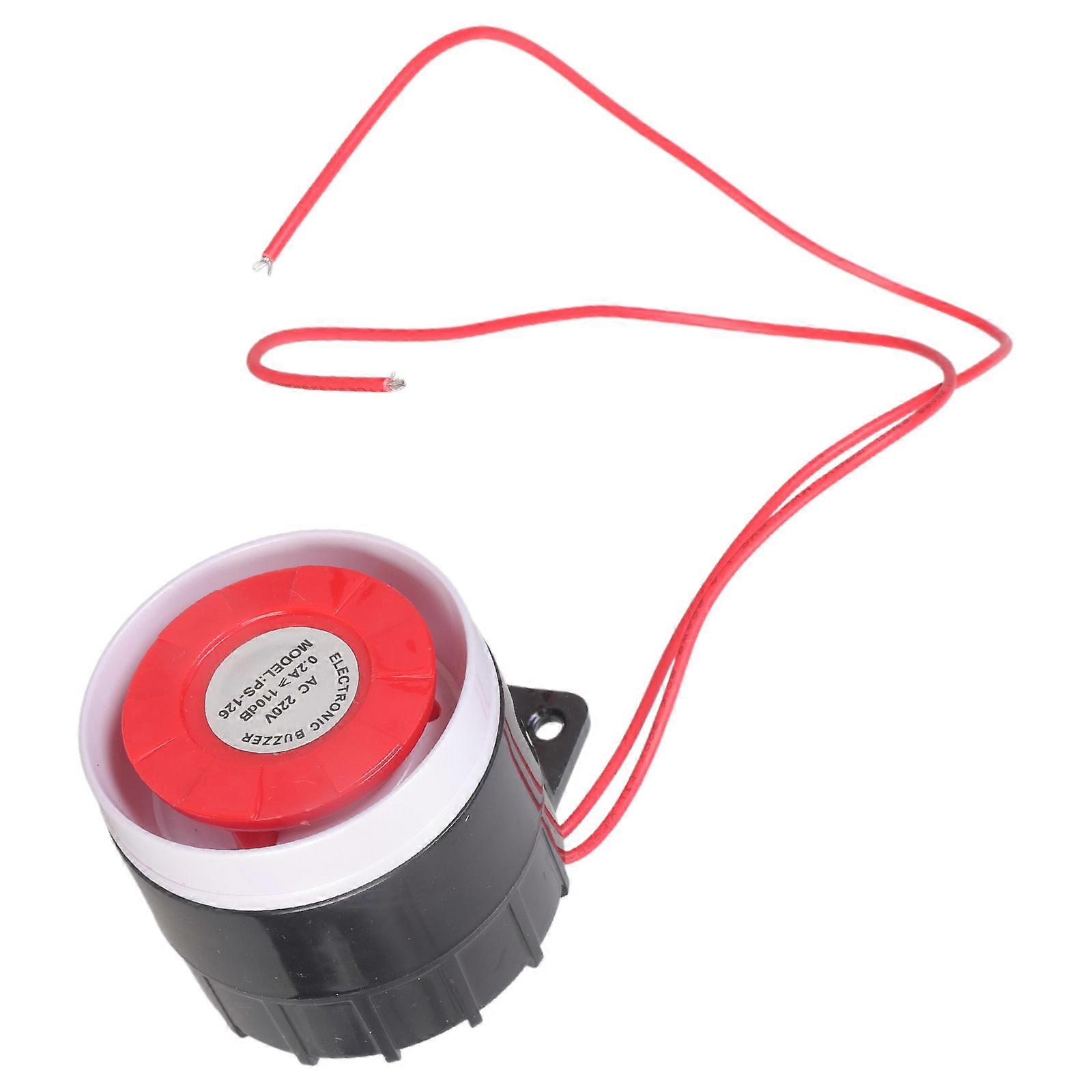 Multiple Voltage Screw On Alarm Siren 12V 24V 220V Weatherproof Construction Sound Visual Alert System Multicolor