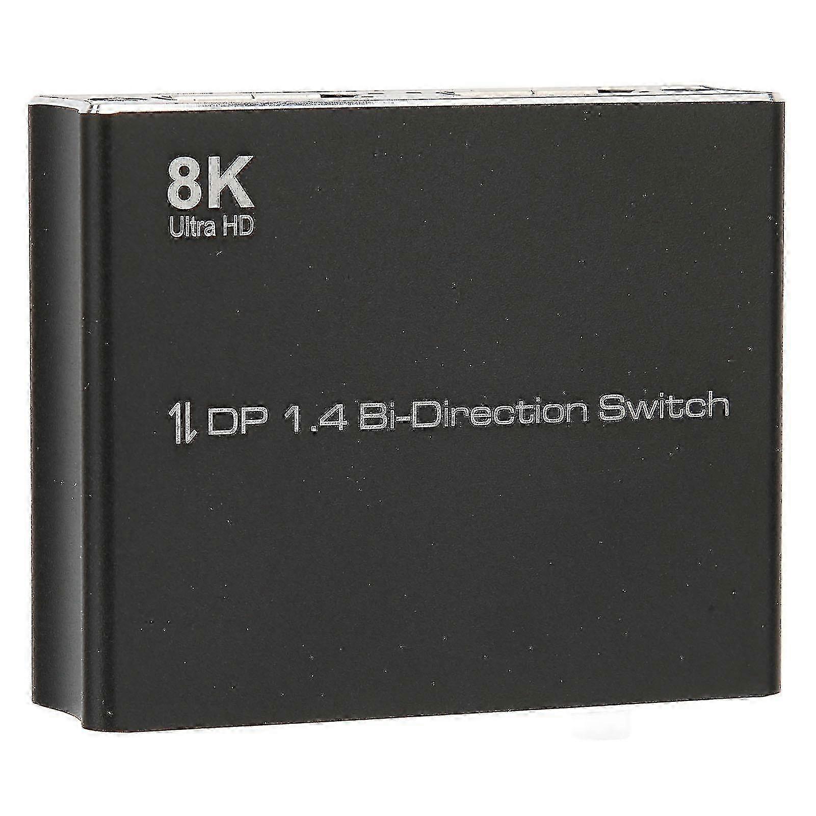 DisplayPort Switch with 8K at 30Hz, 4K at 120Hz & 1080P at 240Hz Support: 2-in-1-Out or 1-in-2-Out Bi-Directional DP 1.4 Functionality