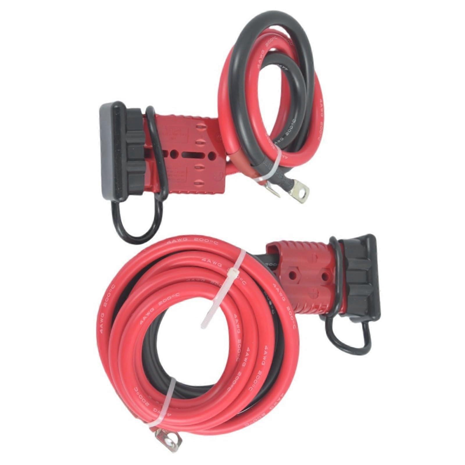 Quick Disconnect 7ft Heavy Duty Winch Power Cable Emergency Shutoff Compatible for Winches and Applications