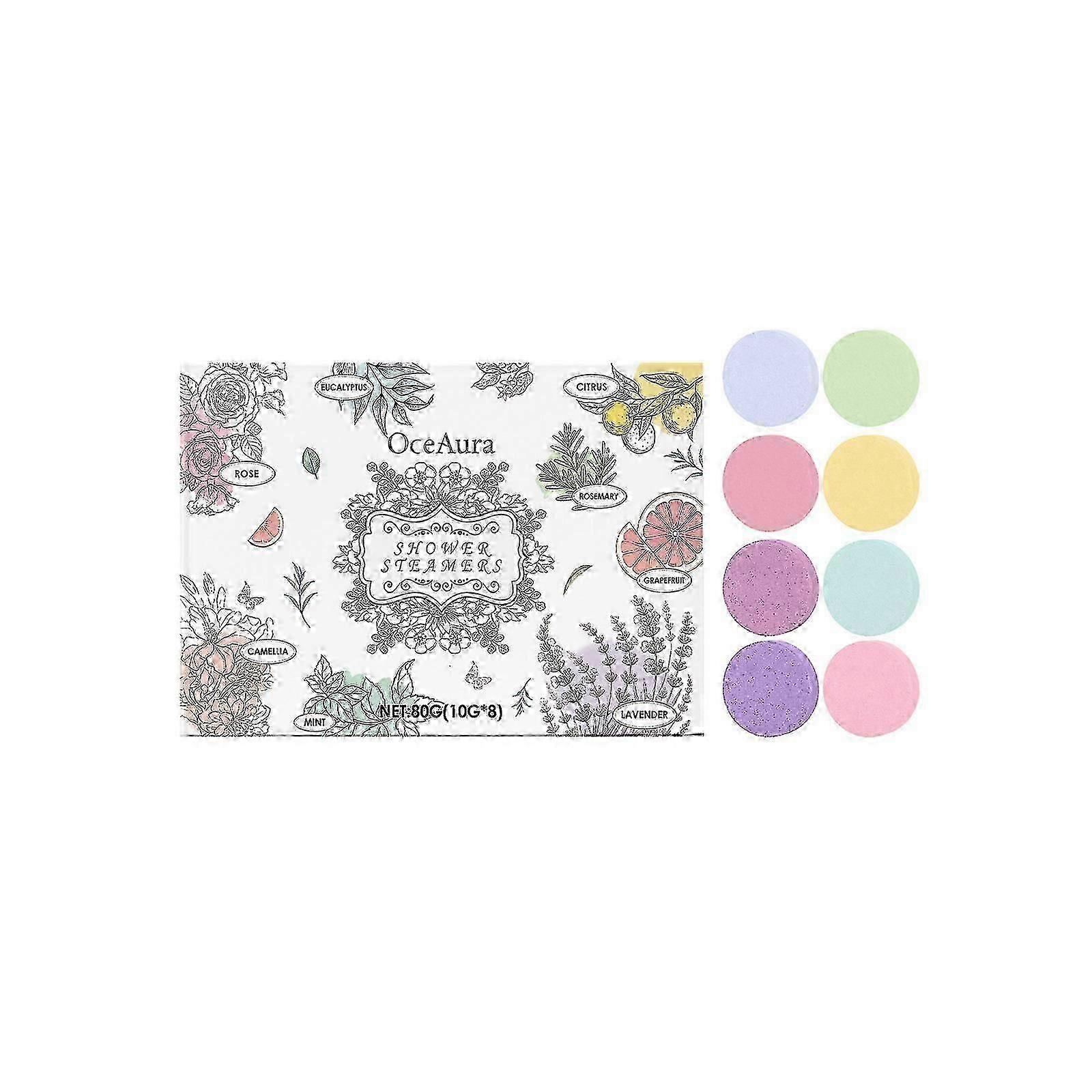 OceAura shower aromatherapy tablets gently cleanse the body and skin, leaving a refreshing fragrance that lingers with multiple scents