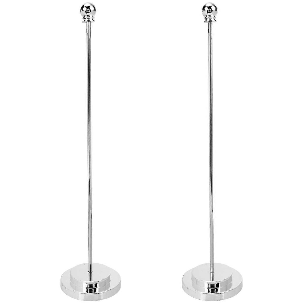 2 Sets Mini Flag Holder Desktop Flag Support Desk Flag Holder Mini Flagpole Base Kit