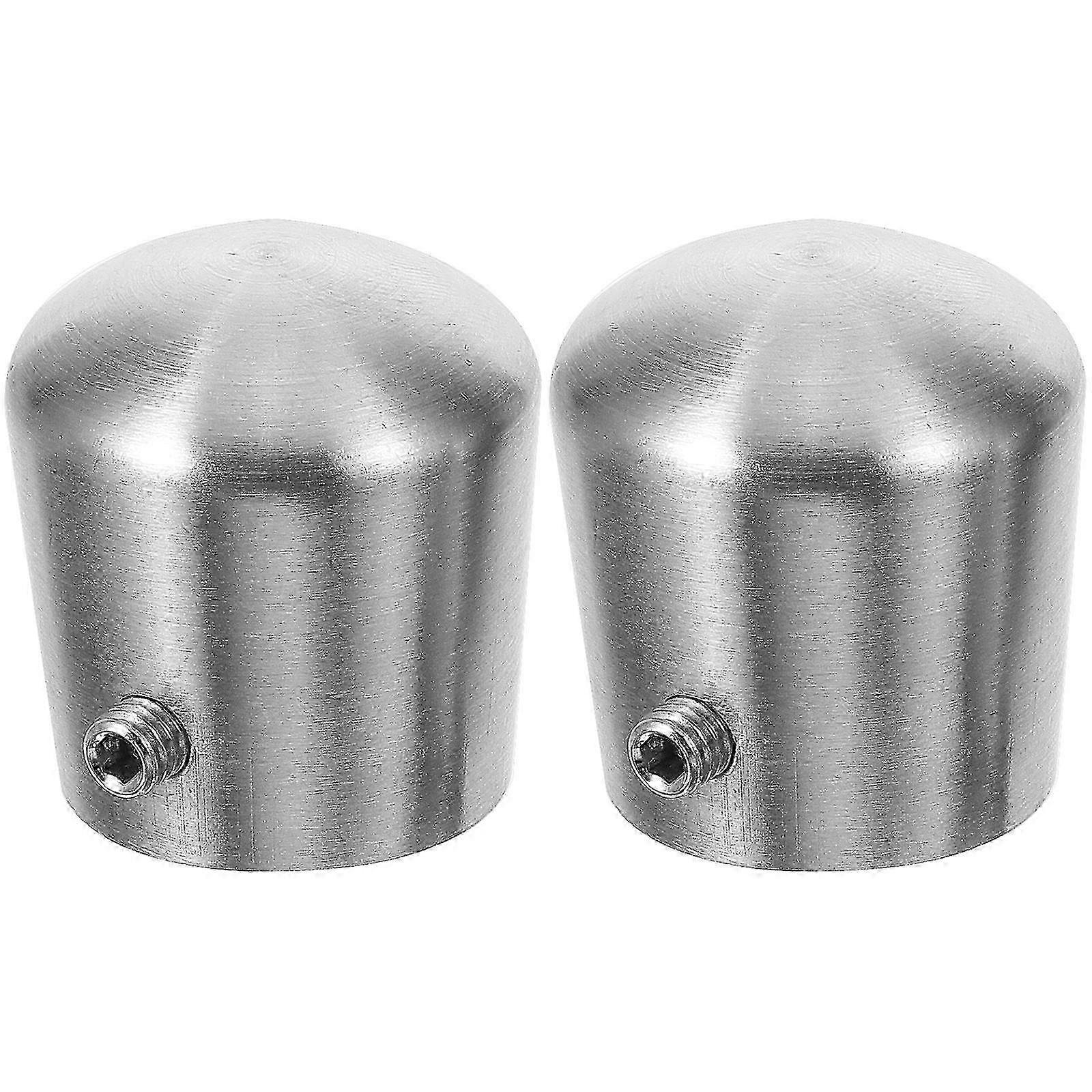 Handrail End Caps 2pcs Stainless Steel Safety Covers for Posts