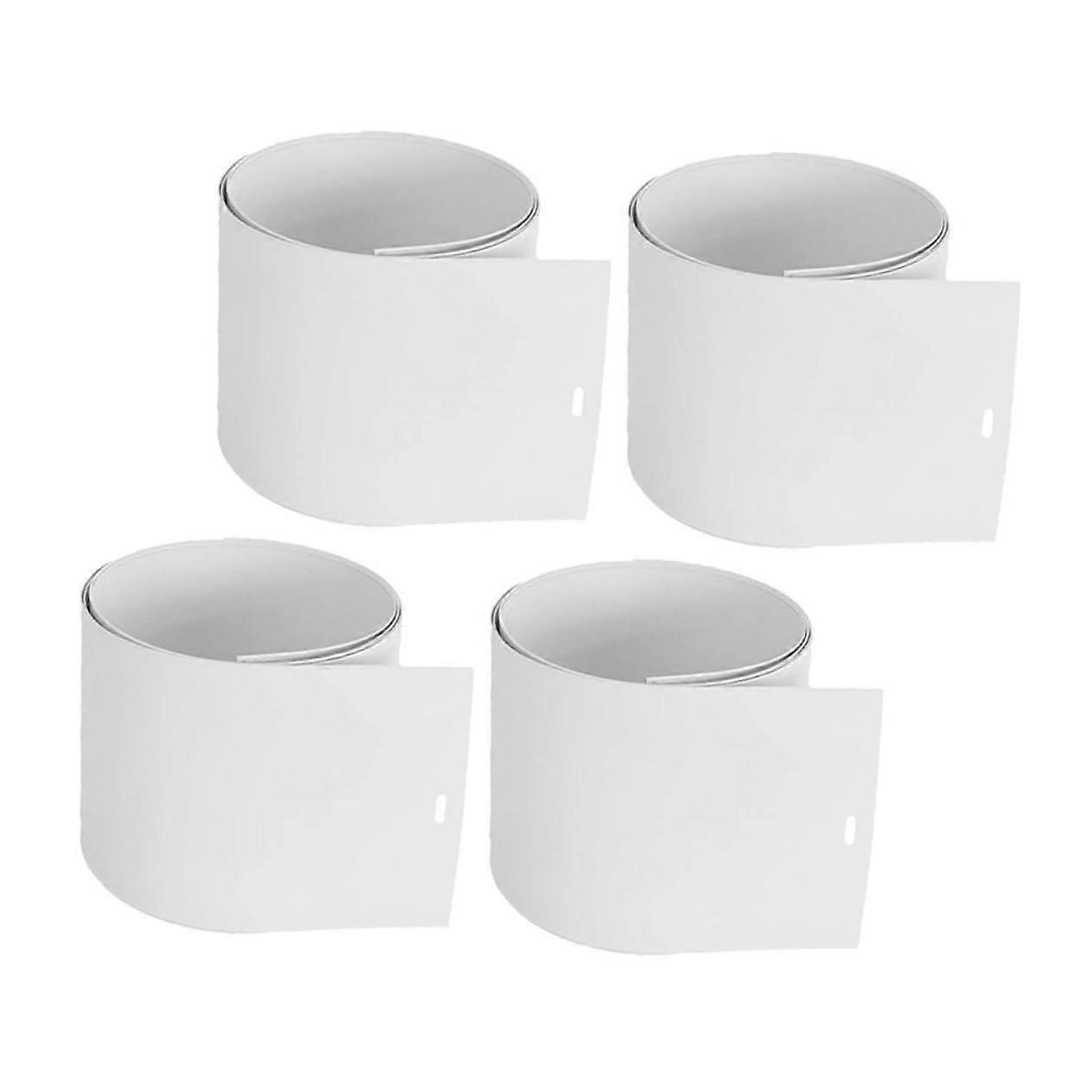 White Vertical Blind Replacement Slats Set of 4 for Sliding Glass Doors and Indoor Windows