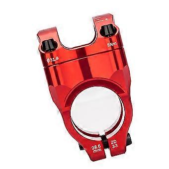 Impermeable Aluminum Handlebars Stem with Against Oxidation Coating Upgraded for Shock Absorption and Quick Front Fork Appendage  Red