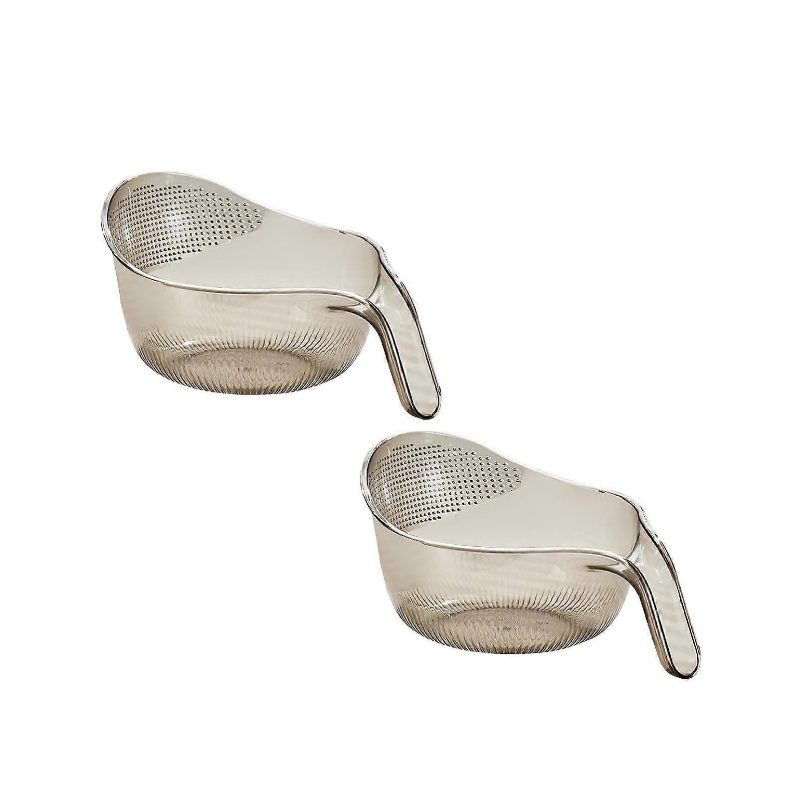 Kitchen Sink Drain Basket Upgrade with Mesh Strainer, Multi-Functional Removable Plastic Bowl with Funnel for Food Draining, Gray