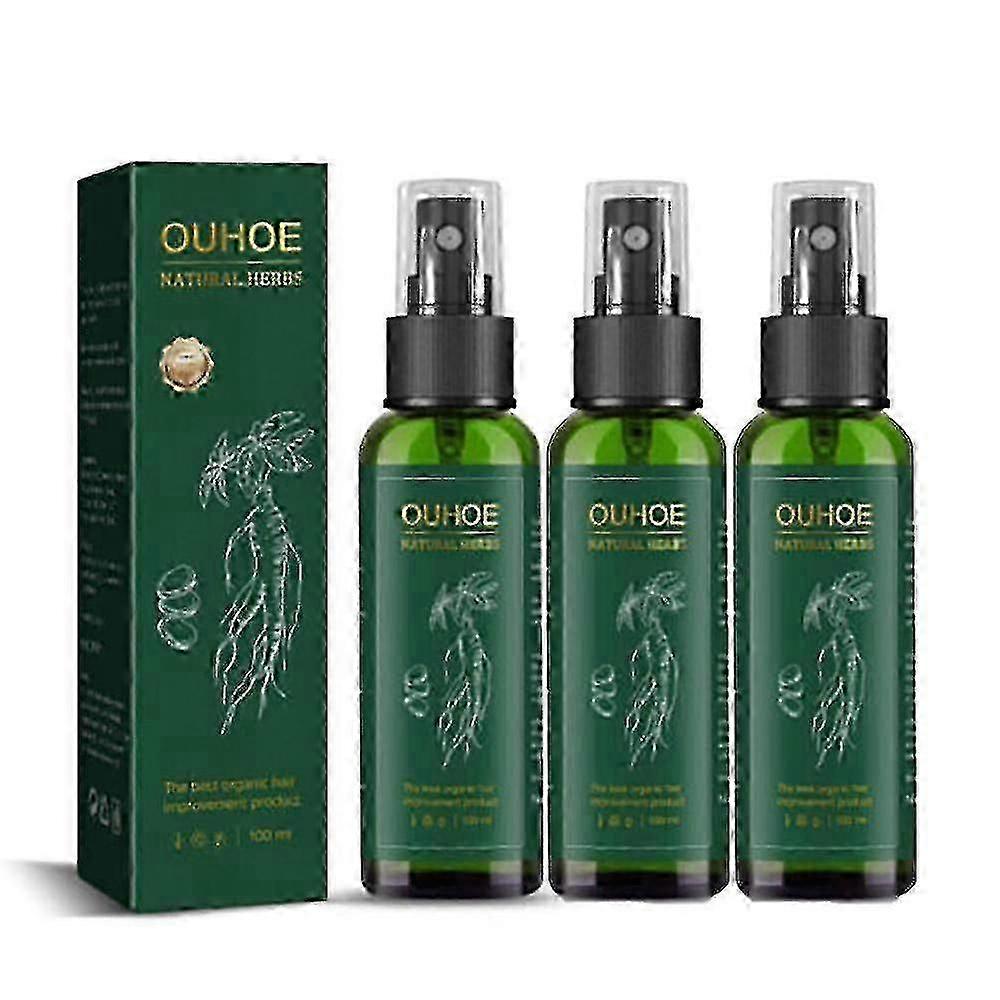 3 Stück Ginseng Haarwuchsserum, 100ml