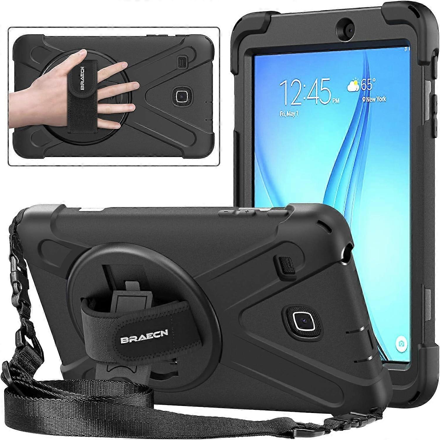 Compatible with Samsung Galaxy Tab E 8.0 Case (SM-T375/T377/T378),Shockproof Durable Protective Cover with 360°