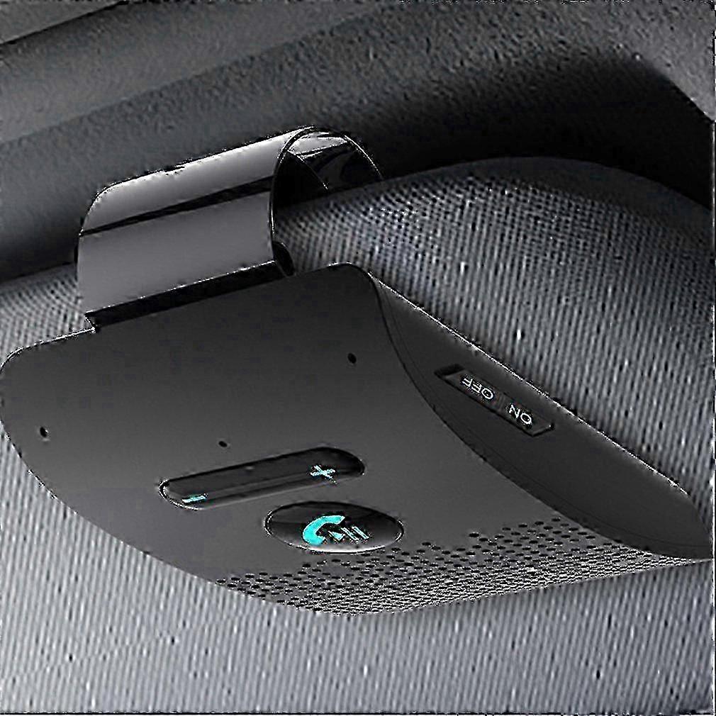 Bluetooth Handsfree Car Kit 5.0 Sun Visor clip Wireless Audio Receiver Speakerphone Loud Speaker Music Player Dual Microphone-Yvan