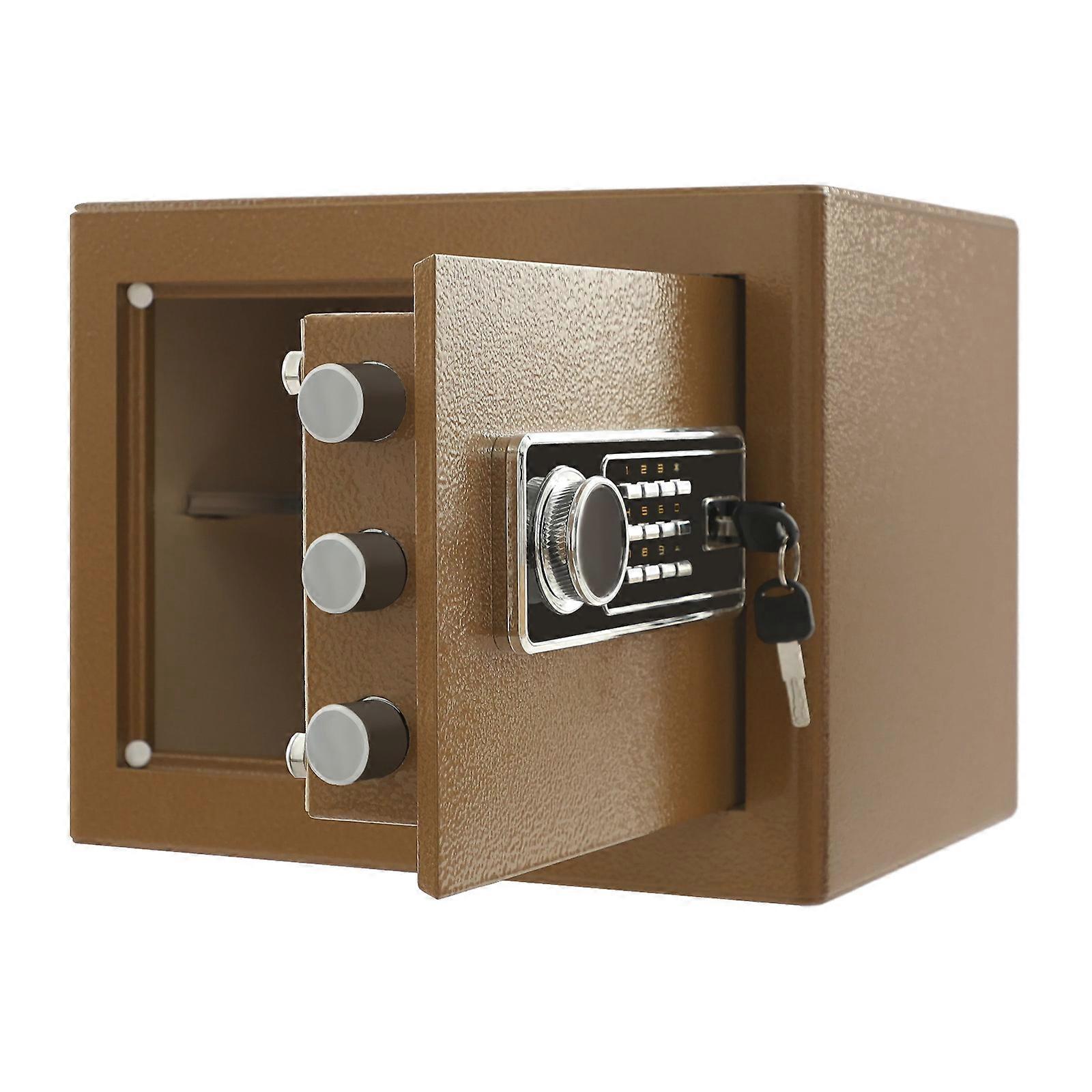 38x32x30cm Freestanding Security Safe Box Rectangular Wall-mounted Digital Home Safe