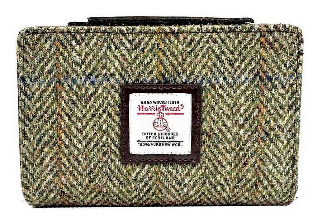 Maccessori Harris Tweed Medium Zip Purse - Country Green