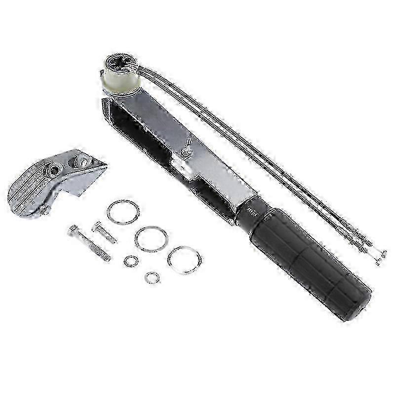 w Outboard Throttle Handle Assy with Cable - 6B4-42111-00-4D