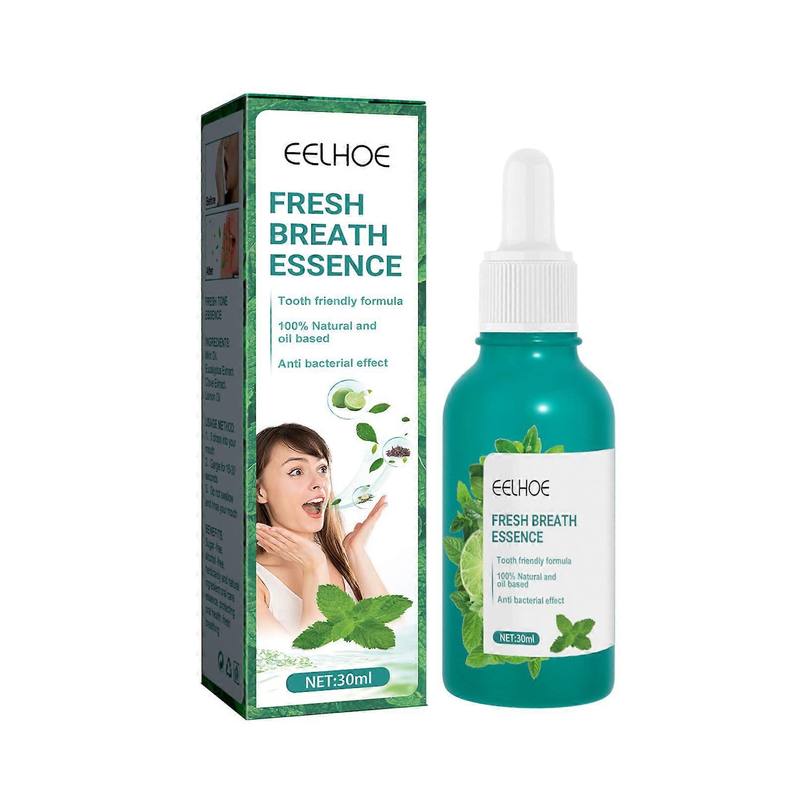 Essence haleine fraîche EELHOE, nettoie la mauvaise haleine et laisse une haleine fraîche Essence parfumée à la menthe