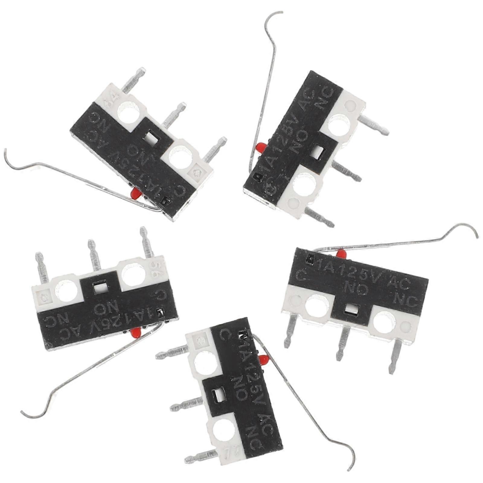 Micro Long Hinge Roller Arm Spdt Momentary Switch for Switching 10Pcs