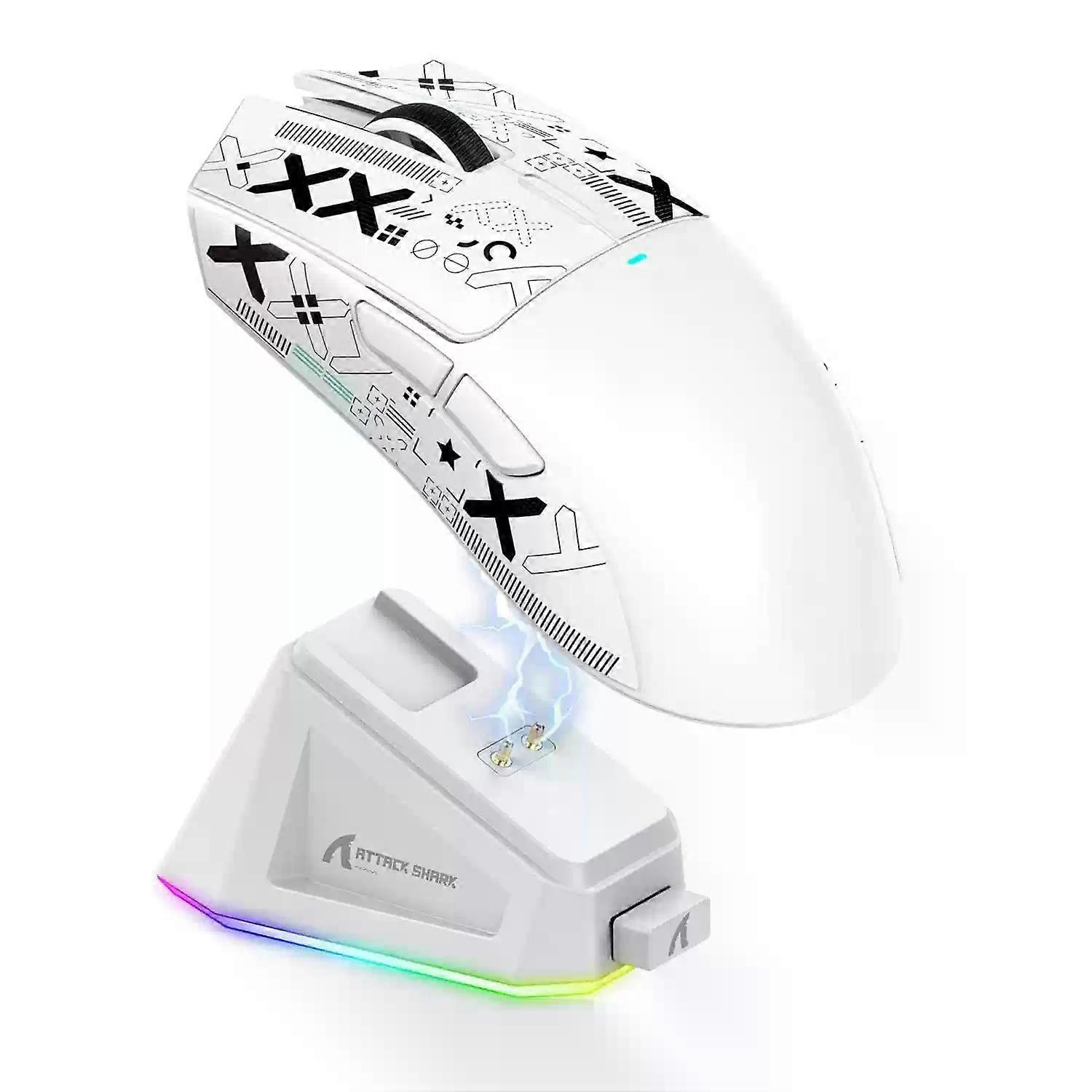 Attack Shark X11 Mouse Lightweight Paw3311 E-Sports Game The Third Mock Examination Wireless Bluetooth Mouse Charging Rgb Bottom
