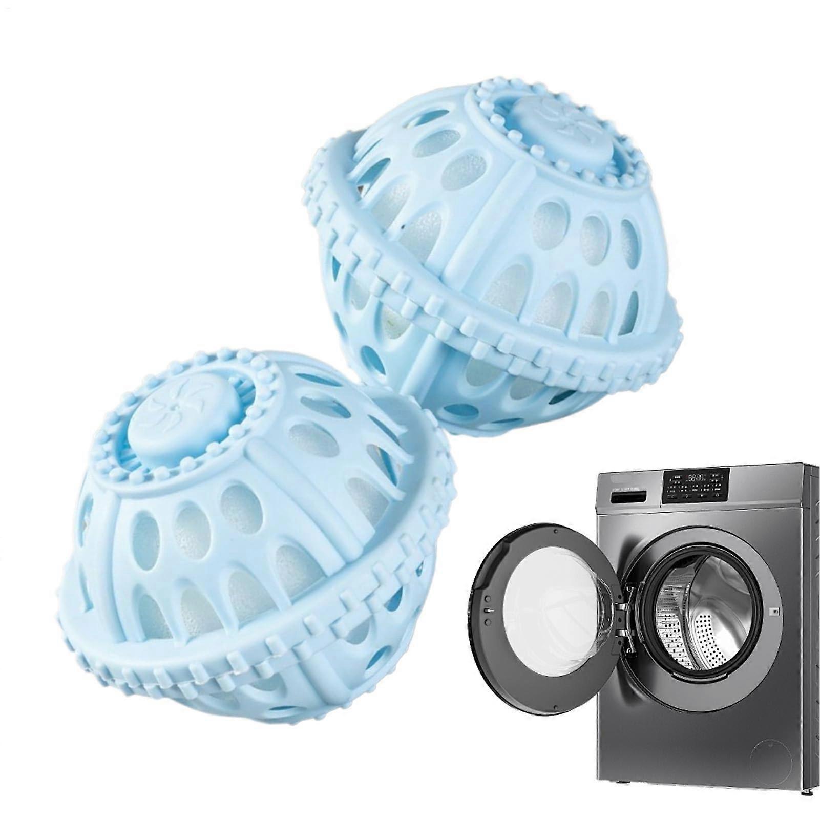 Laundry Balls for Dryer and Washing Machine – Reusable AntiKnot Cleaning Accessories for Home, Travel, RV, College Blue