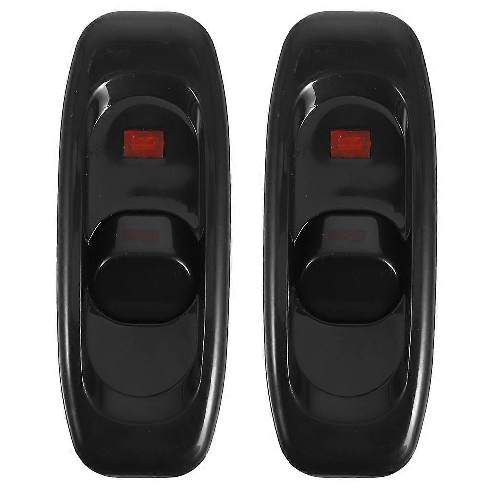2pcs Inline Cord Switch Appliance Control Switch Lamp Cord Button Switch Modern Small Home Light Switch