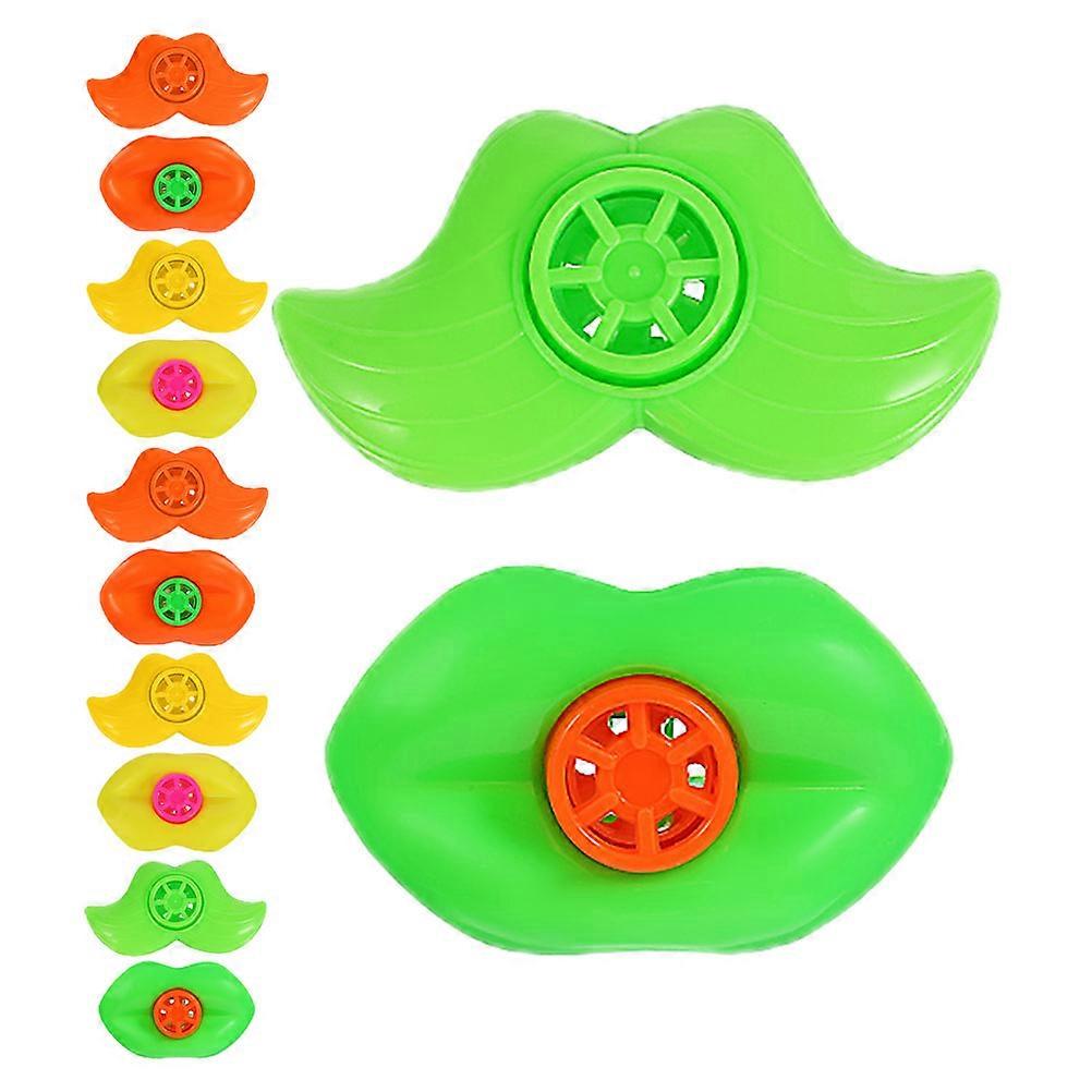 Plastic Whistle Toy Mustache and Lip Whistle Toys for Kids 1Set Party Noise Maker