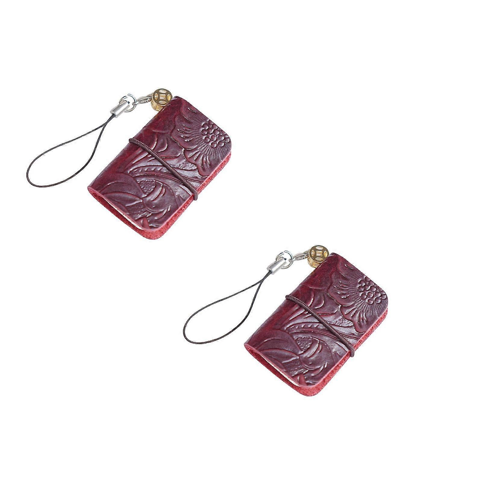 Xubond Notebook Super Mini Pocket Notebook Creative Cowhide Handmade Jewelry Notepad Multi Purpose Mini Leather Ledger Tools