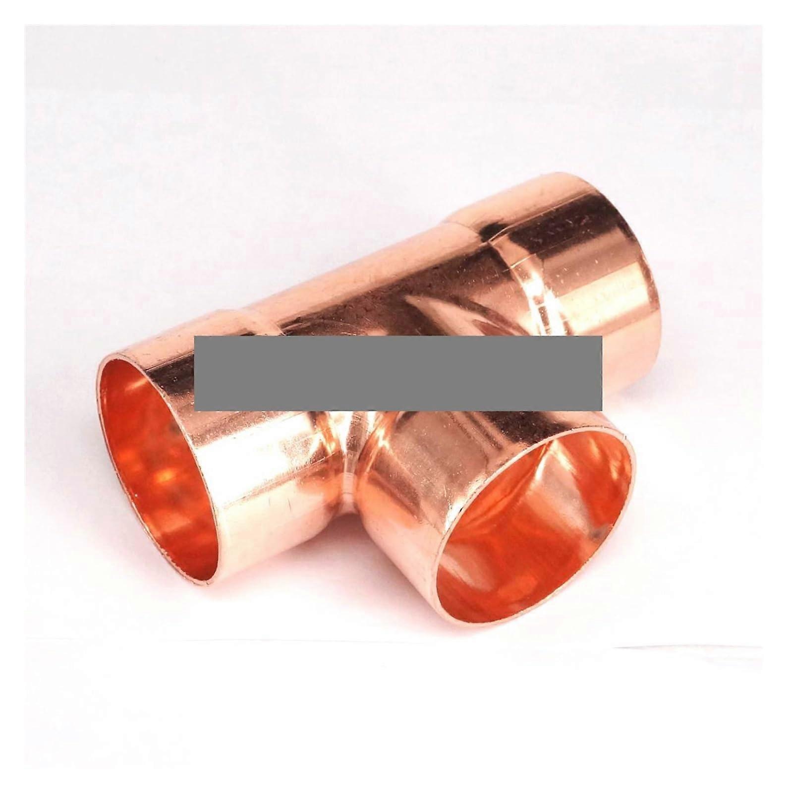 Copper End Feed Equal Tee 45x1.5mm Pipe Fitting for Air Conditioner, Refrigeration, Water Heater