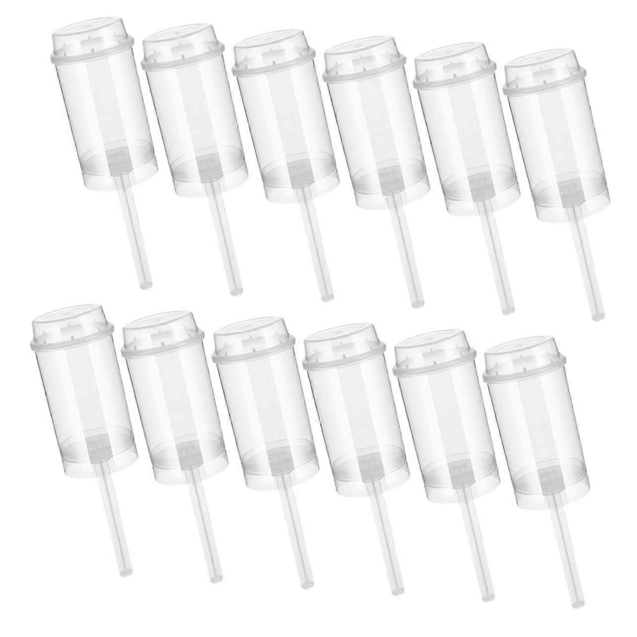 Cake Pops Push Containers 12 Pack FoodSafe PP Lids Included Easy to Use Cake Roll Organizer
