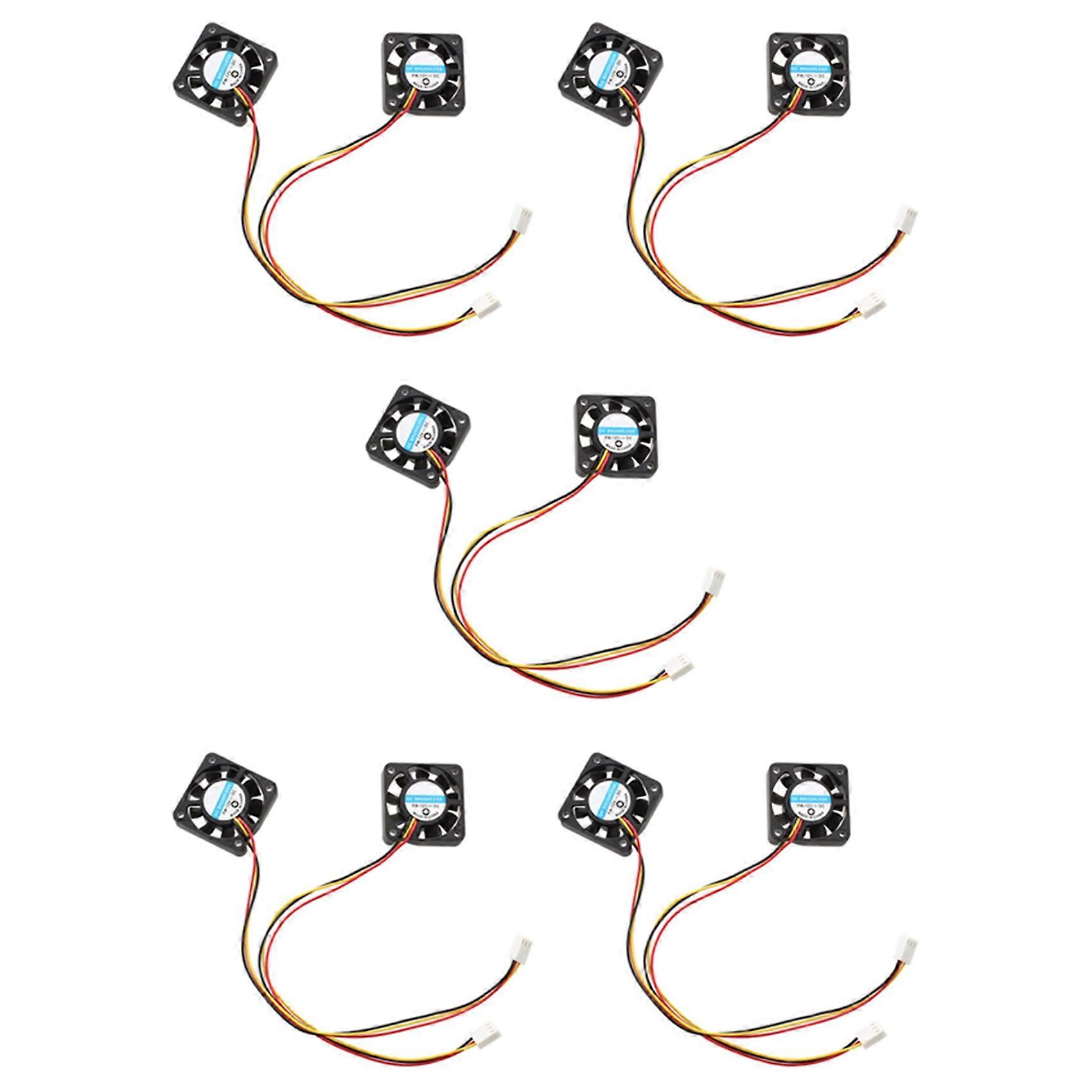 10 Pcs 3 Pin 40mm Square PC Computer Cooling Fan DC 12V Black