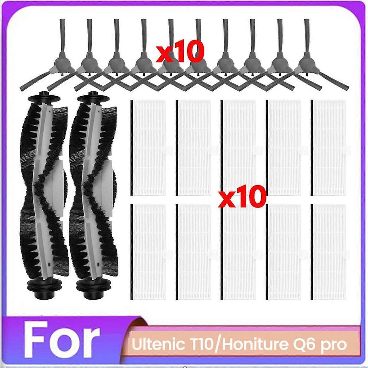 22PCS Vacuum Brush and Filter for T10 Q6 Pro