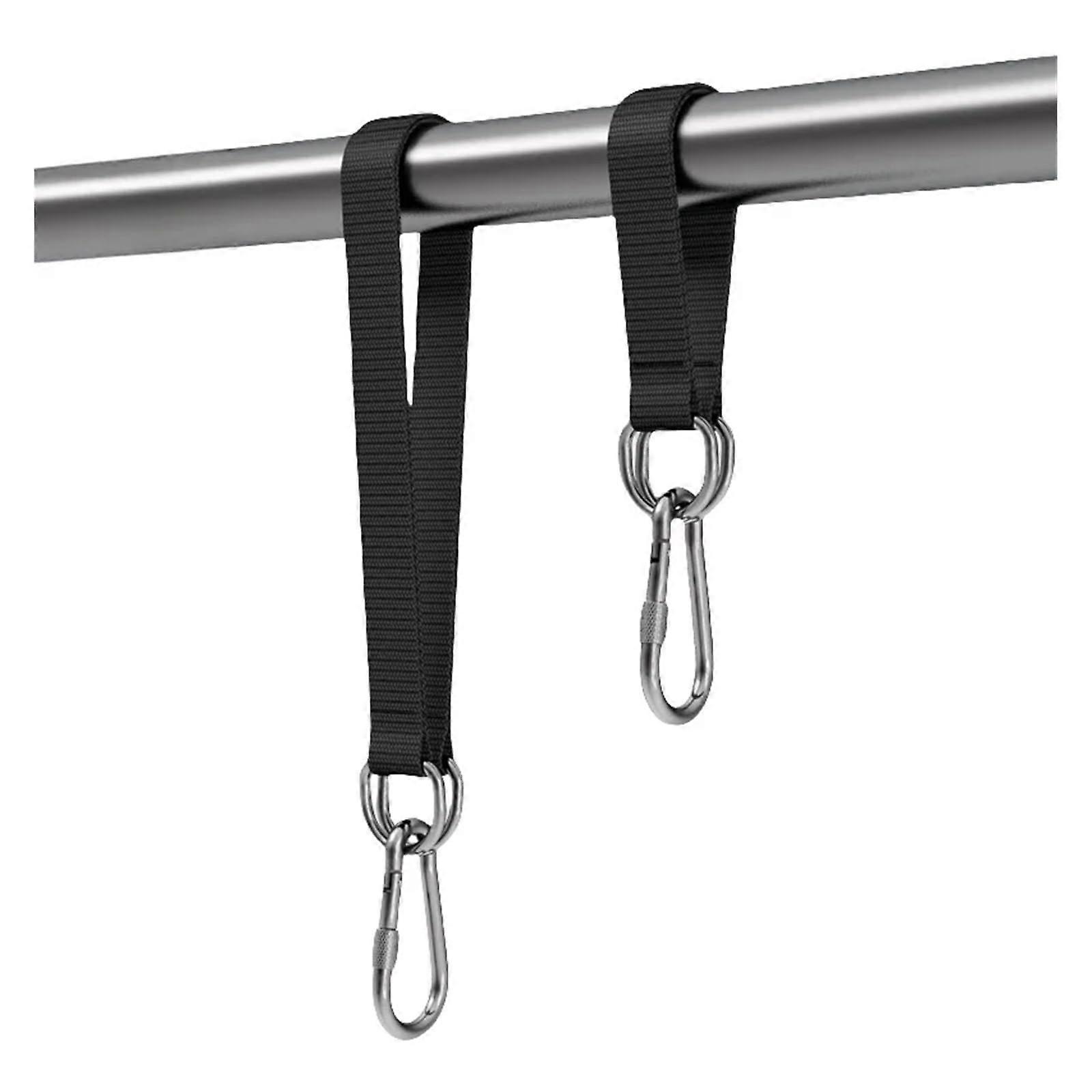 Tree Swing Straps 4pc Heavy Duty Weatherproof Hanging Kit with Carabiners for Hammocks and Swings