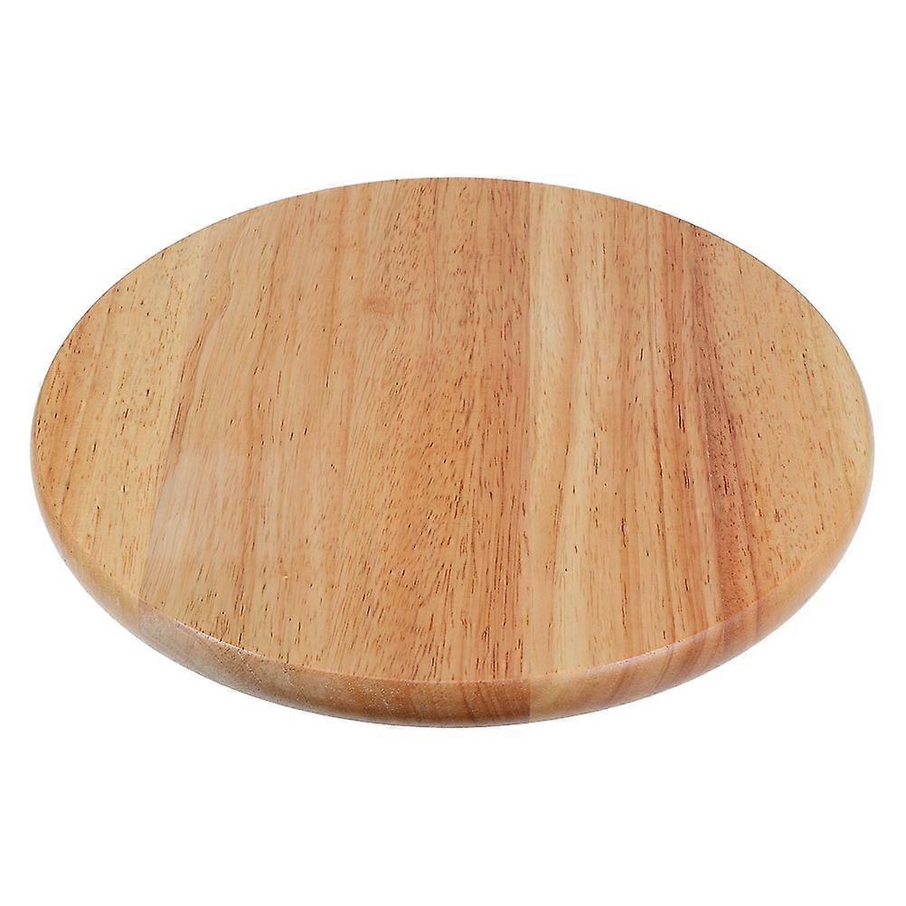 Solid Wood Round Stool Seat for Seating Khaki Use