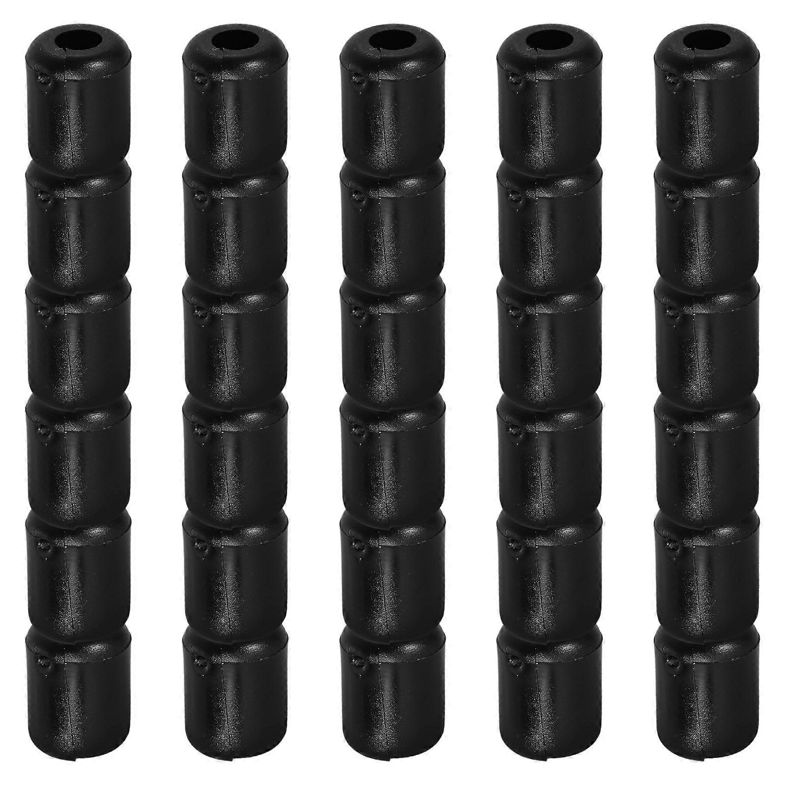 PVC Peg Hook Stoppers for Retail Organization and Inventory Control 90Pcs Black