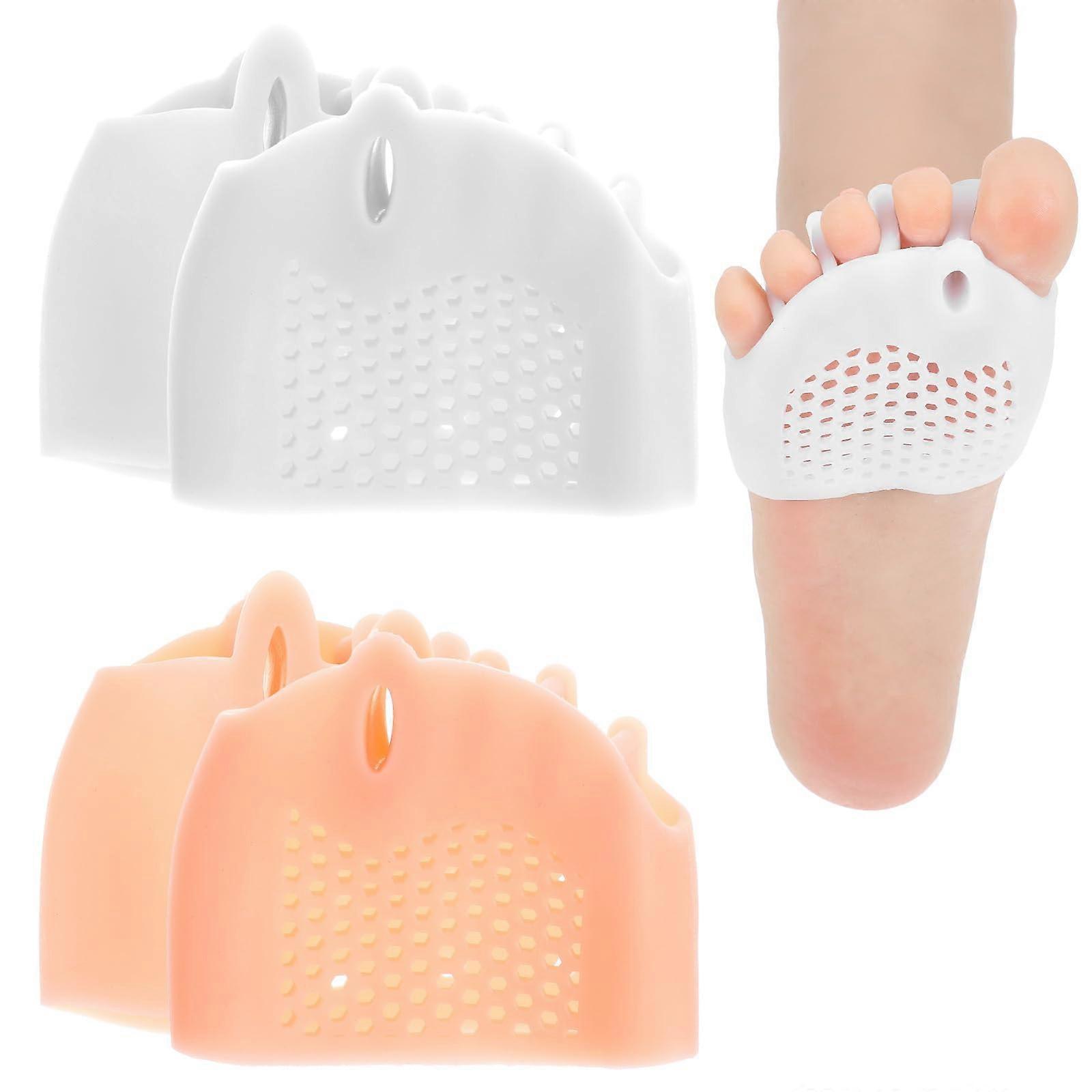 2 Pairs Silicone Toe Separators for Bunion Relief and Toe Alignment Soft Gel Cushions for Comfort
