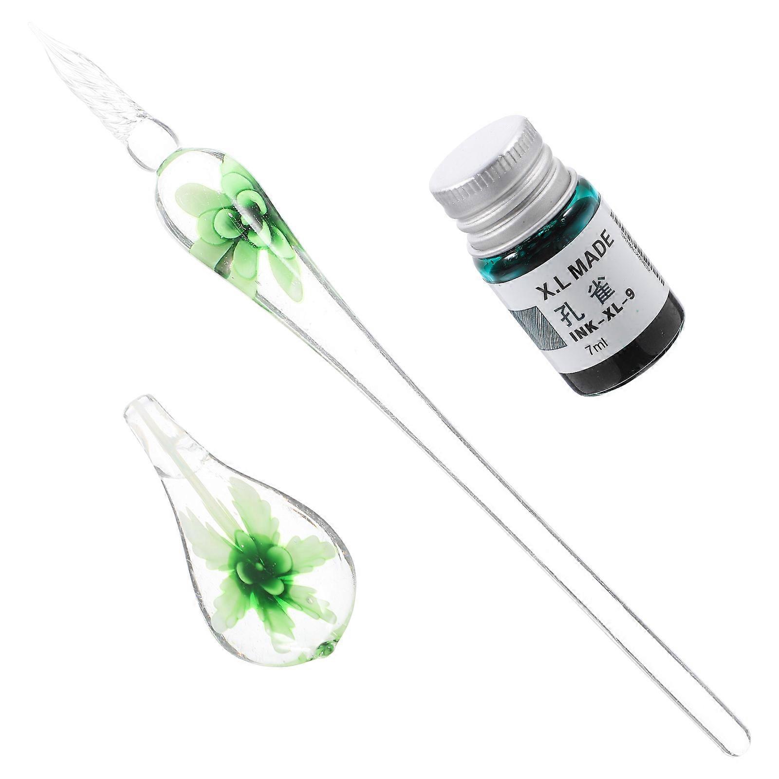 Steel Pen Set Glass Dip Pen for Writing 1Set Multi-Function