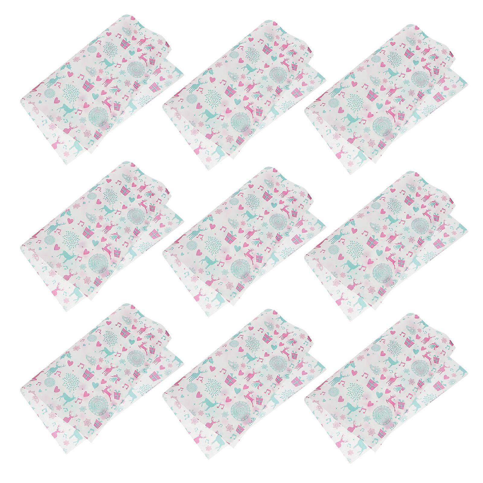 Wax Paper Baking Wrapper for Wrapping 100Pcs Assorted Color Sheets