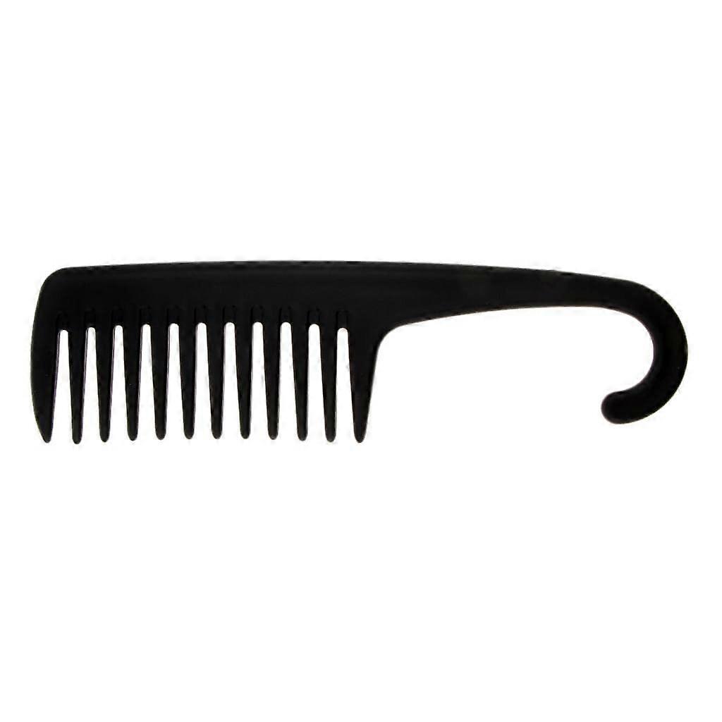 Wide Tooth Comb for Wet Hair Detangling with Shower Hanging Hook and Conditioning Use