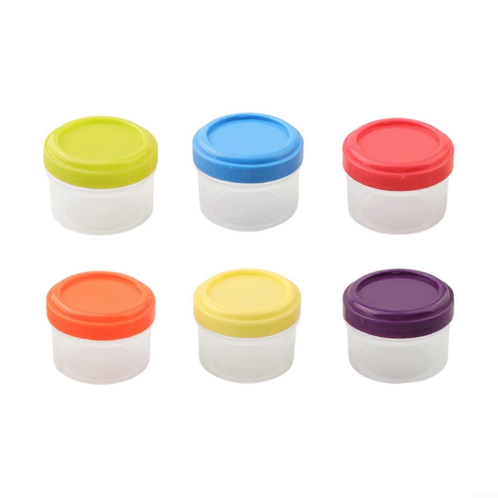 6PC Meal Prep Containers with Lids, Leak Proof Small Sauce Cups, Reusable Condiment Storage