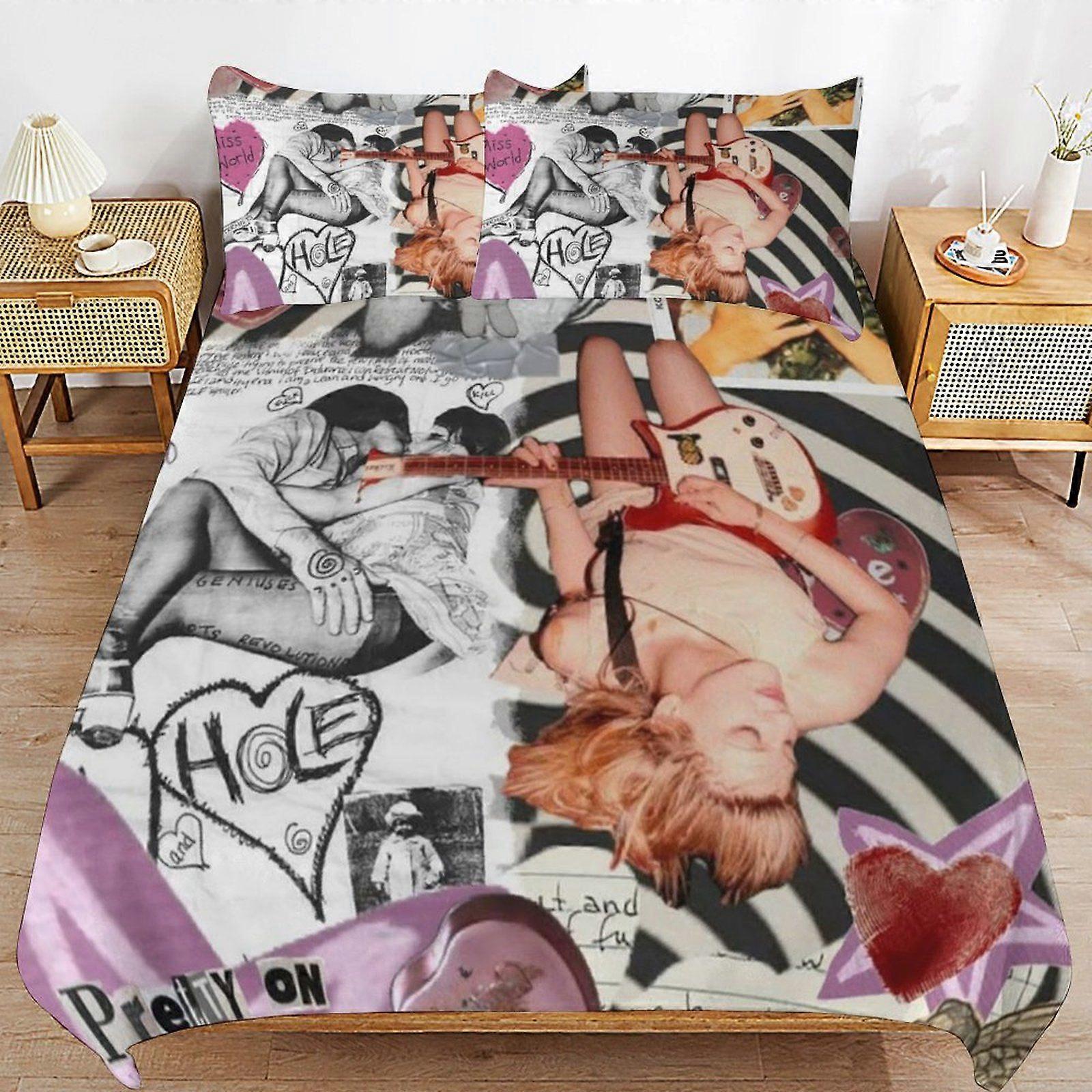 Nirvana Modern Handling Practical Sleep Set Durable Threaded Design Zipper Duvet Cover Sets Essential