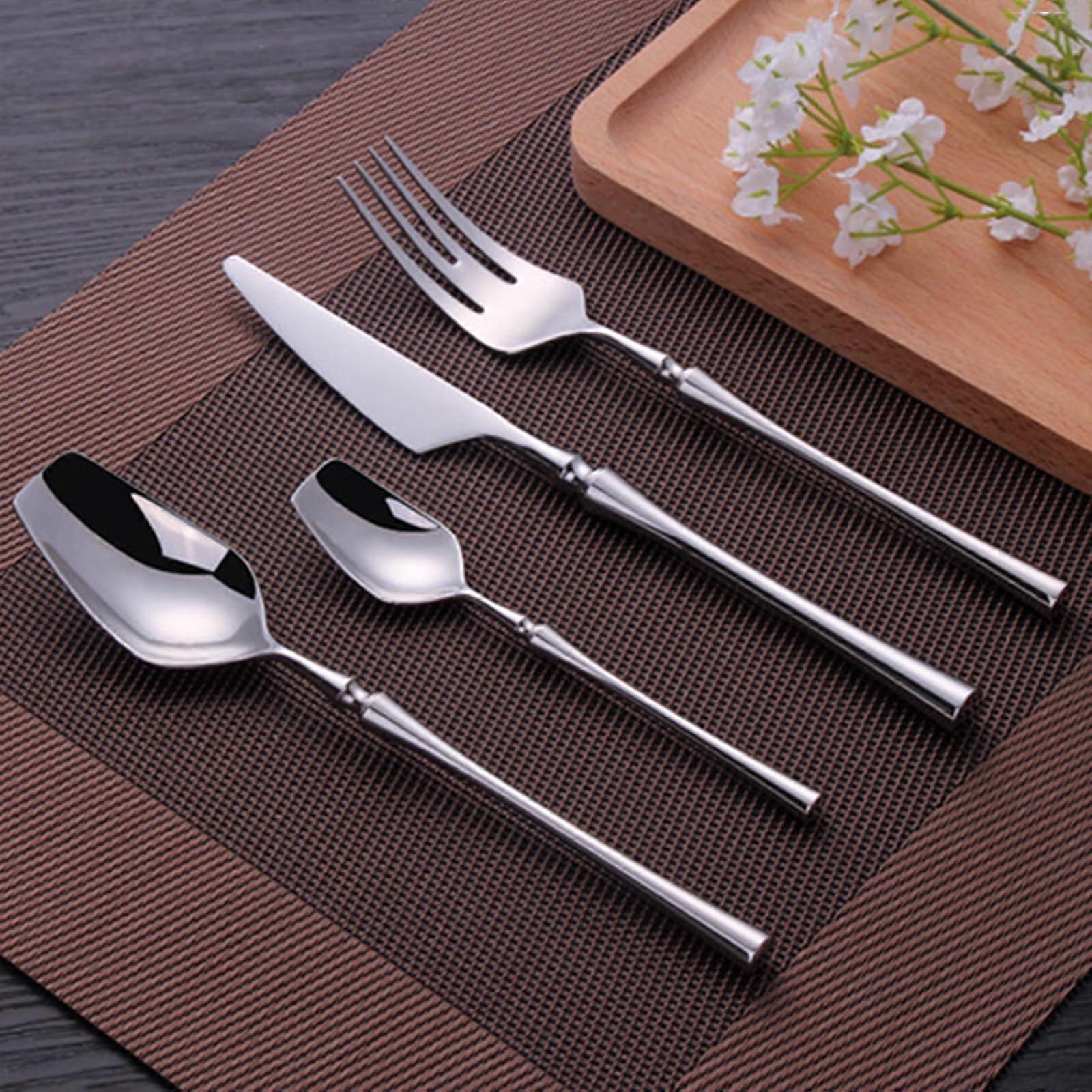 Silverware Set for 4, 18/8 Stainless Steel Flatware with Mirror Polished Finish, 16 Piece Cutlery