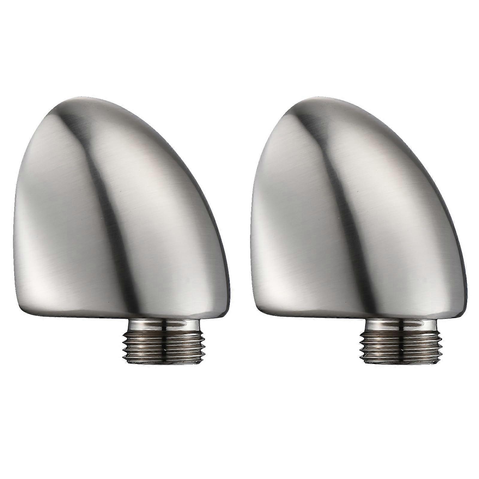 Handheld Shower Wall Elbow 2Pack Stainless 1/2 Inch LeakProof Universal Connector