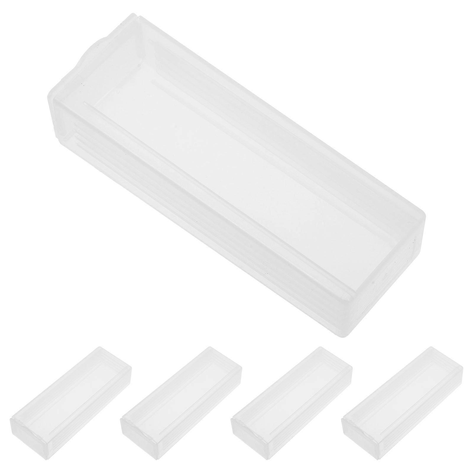 Pathological Case for Holding Use 5Pcs Transparent Durable Storage