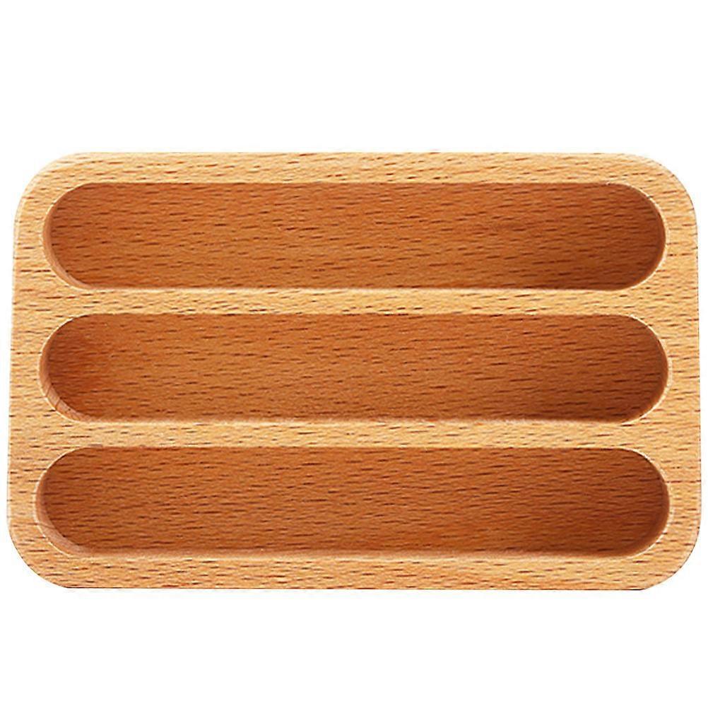 Visitkortholder i træ til opbevaring af visitkort til 3-gitterskort