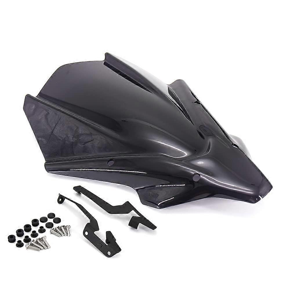 Smoke Black Windshield Motorcycle Wind Screen with Wind Protection for Yamaha MT07 2021